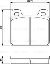 BOSCH 0 986 460 113 - Bremžu uzliku kompl., Disku bremzes ps1.lv