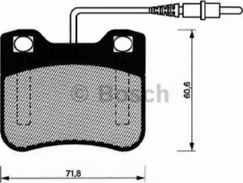 BOSCH 0 986 461 109 - Bremžu uzliku kompl., Disku bremzes ps1.lv