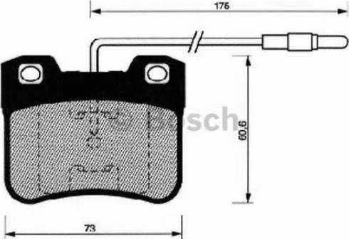 BOSCH 0 986 461 108 - Bremžu uzliku kompl., Disku bremzes ps1.lv