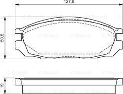 BOSCH 0 986 461 133 - Bremžu uzliku kompl., Disku bremzes ps1.lv