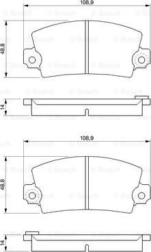 BOSCH 0 986 461 396 - Bremžu uzliku kompl., Disku bremzes ps1.lv