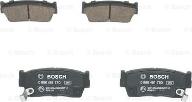 BOSCH 0 986 461 750 - Bremžu uzliku kompl., Disku bremzes ps1.lv