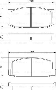 BOSCH 0 986 468 541 - Bremžu uzliku kompl., Disku bremzes ps1.lv