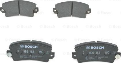 BOSCH 0 986 463 490 - Bremžu uzliku kompl., Disku bremzes ps1.lv