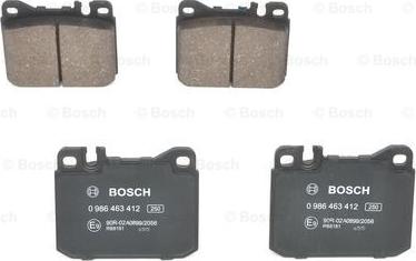 BOSCH 0 986 463 412 - Bremžu uzliku kompl., Disku bremzes ps1.lv