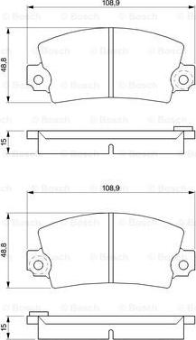 BOSCH 0 986 463 473 - Bremžu uzliku kompl., Disku bremzes ps1.lv