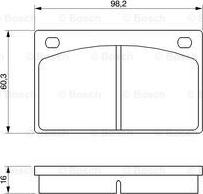 BOSCH 0 986 462 001 - Bremžu uzliku kompl., Disku bremzes ps1.lv