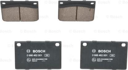 BOSCH 0 986 462 001 - Bremžu uzliku kompl., Disku bremzes ps1.lv