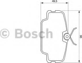 BOSCH 0 986 467 491 - Bremžu uzliku kompl., Disku bremzes ps1.lv