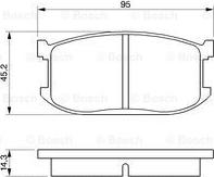 BOSCH 0 986 467 602 - Bremžu uzliku kompl., Disku bremzes ps1.lv