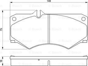 BOSCH 0 986 467 841 - Bremžu uzliku kompl., Disku bremzes ps1.lv