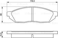 BOSCH 0 986 467 311 - Bremžu uzliku kompl., Disku bremzes ps1.lv