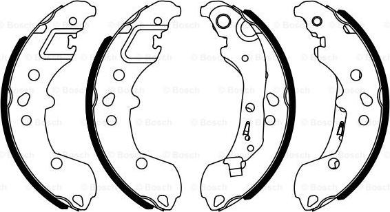 BOSCH 0 986 487 958 - Bremžu loku komplekts ps1.lv