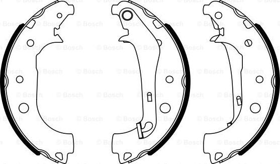 BOSCH 0 986 487 957 - Bremžu loku komplekts ps1.lv