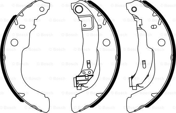 BOSCH 0 986 487 960 - Bremžu loku komplekts ps1.lv