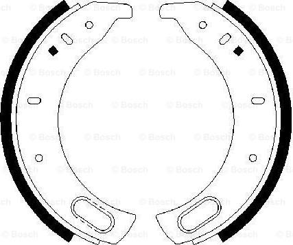 BOSCH 0 986 487 459 - Bremžu loku komplekts ps1.lv