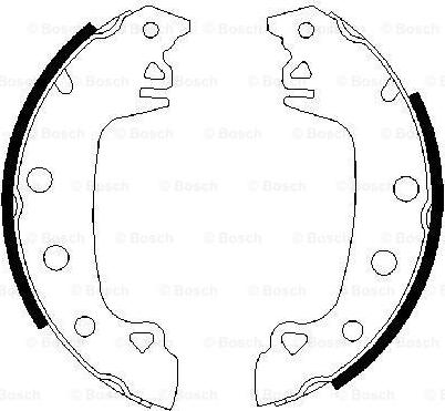 BOSCH 0 986 487 541 - Bremžu loku komplekts ps1.lv