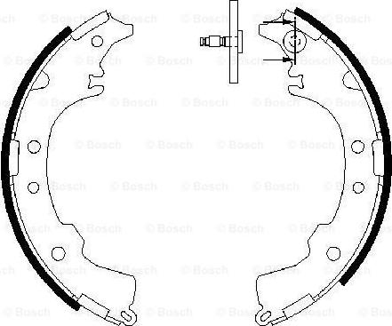 BOSCH 0 986 487 588 - Bremžu loku komplekts ps1.lv