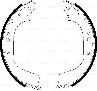 BOSCH 0 986 487 530 - Bremžu loku komplekts ps1.lv