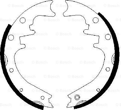 BOSCH 0 986 487 529 - Bremžu loku komplekts ps1.lv