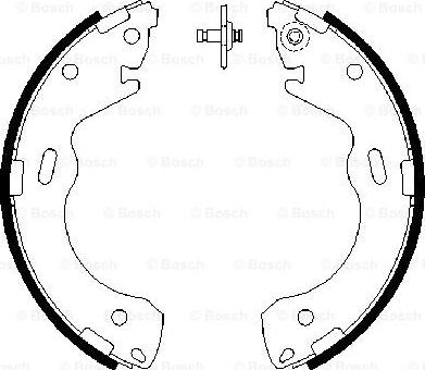 BOSCH 0 986 487 654 - Bremžu loku komplekts ps1.lv