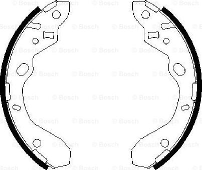 BOSCH 0 986 487 652 - Bremžu loku komplekts ps1.lv