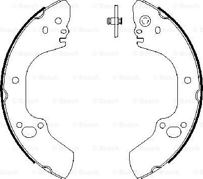 BOSCH 0 986 487 662 - Bremžu loku komplekts ps1.lv