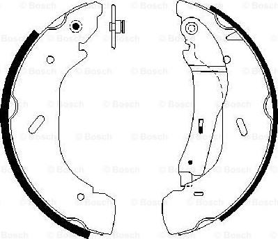 BOSCH 0 986 487 612 - Bremžu loku komplekts ps1.lv