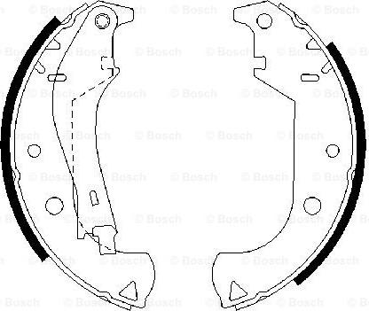 BOSCH 0 986 487 626 - Bremžu loku komplekts ps1.lv