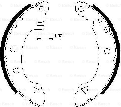 BOSCH 0 986 487 295 - Bremžu loku komplekts ps1.lv