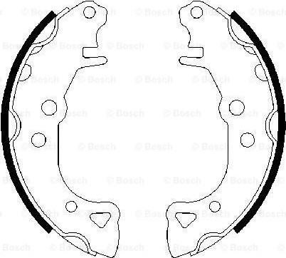 BOSCH 0 986 487 252 - Bremžu loku komplekts ps1.lv