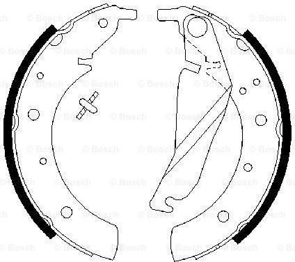 BOSCH 0 986 487 212 - Bremžu loku komplekts ps1.lv