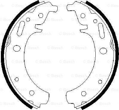 BOSCH 0 986 487 223 - Bremžu loku komplekts ps1.lv