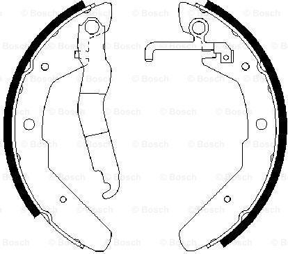 BOSCH 0 986 487 279 - Bremžu loku komplekts ps1.lv