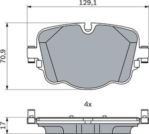 BOSCH 0 986 424 948 - Bremžu uzliku kompl., Disku bremzes ps1.lv