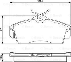 BOSCH 0 986 424 490 - Bremžu uzliku kompl., Disku bremzes ps1.lv