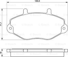 BOSCH 0 986 424 492 - Bremžu uzliku kompl., Disku bremzes ps1.lv