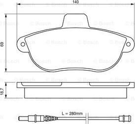 BOSCH 0 986 424 415 - Bremžu uzliku kompl., Disku bremzes ps1.lv