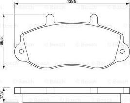 BOSCH 0 986 424 480 - Bremžu uzliku kompl., Disku bremzes ps1.lv