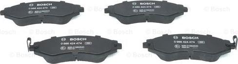 BOSCH 0 986 424 474 - Bremžu uzliku kompl., Disku bremzes ps1.lv