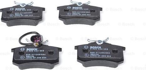 BOSCH 0 986 424 559 - Bremžu uzliku kompl., Disku bremzes ps1.lv