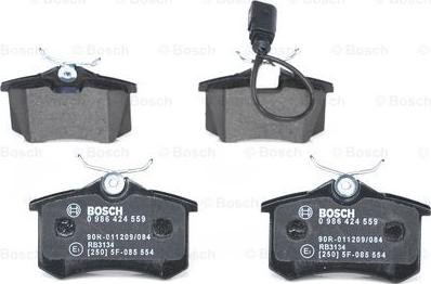 BOSCH 0 986 424 559 - Bremžu uzliku kompl., Disku bremzes ps1.lv