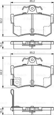 BOSCH 0 986 424 568 - Bremžu uzliku kompl., Disku bremzes ps1.lv