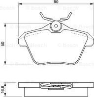 BOSCH 0 986 424 506 - Bremžu uzliku kompl., Disku bremzes ps1.lv