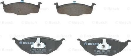 BOSCH 0 986 424 502 - Bremžu uzliku kompl., Disku bremzes ps1.lv