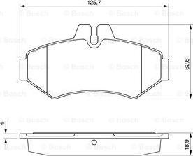 BOSCH 0 986 424 516 - Bremžu uzliku kompl., Disku bremzes ps1.lv