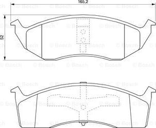 BOSCH 0 986 424 587 - Bremžu uzliku kompl., Disku bremzes ps1.lv