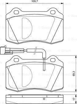 BOSCH 0 986 424 579 - Bremžu uzliku kompl., Disku bremzes ps1.lv