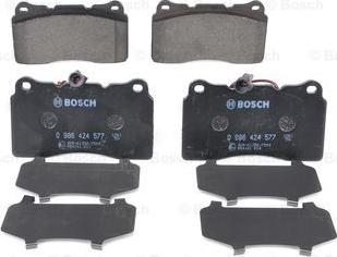 BOSCH 0 986 424 577 - Bremžu uzliku kompl., Disku bremzes ps1.lv