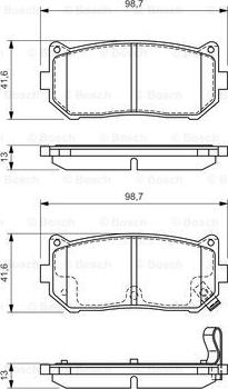 BOSCH 0 986 424 693 - Bremžu uzliku kompl., Disku bremzes ps1.lv